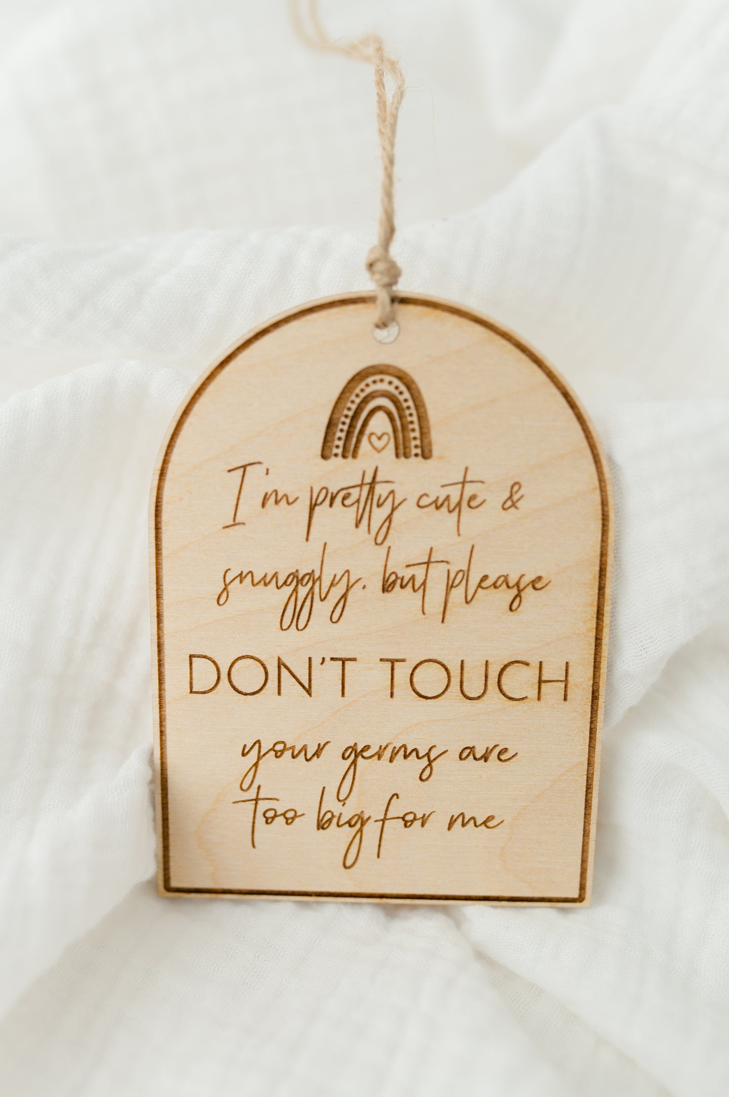 Please Don't Touch Baby Car Seat and Stroller Tag